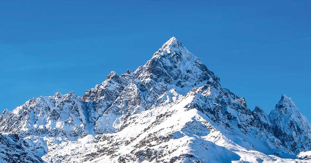 Monviso, Re di Pietra, König aus Stein, Quellgebiet von La Gioia, Piemont, Italien